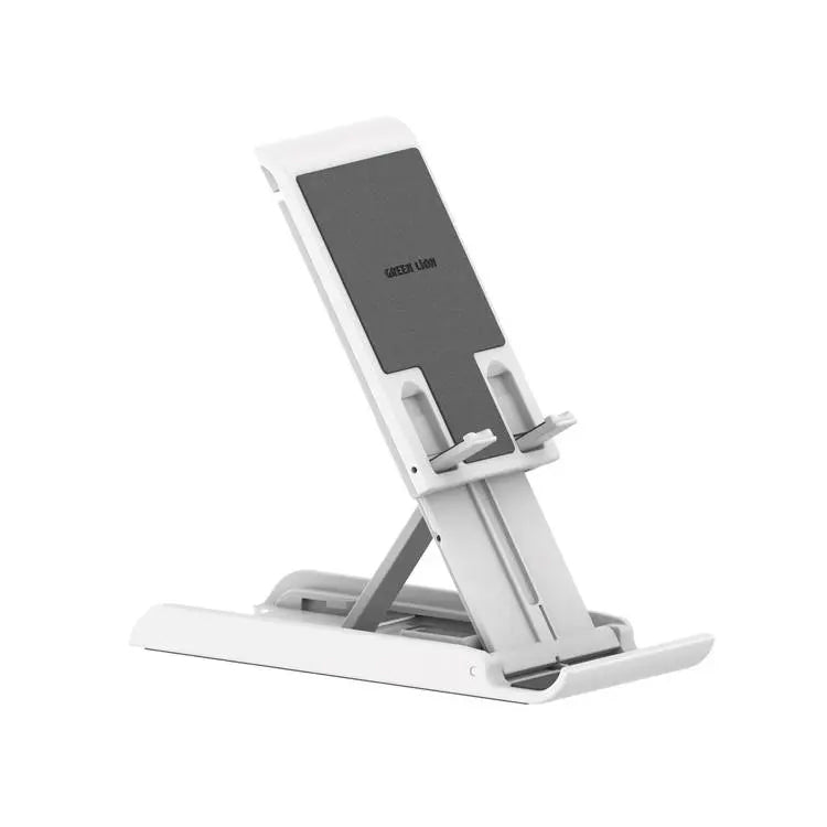 Green Lion Adjustable Desktop Holder - White