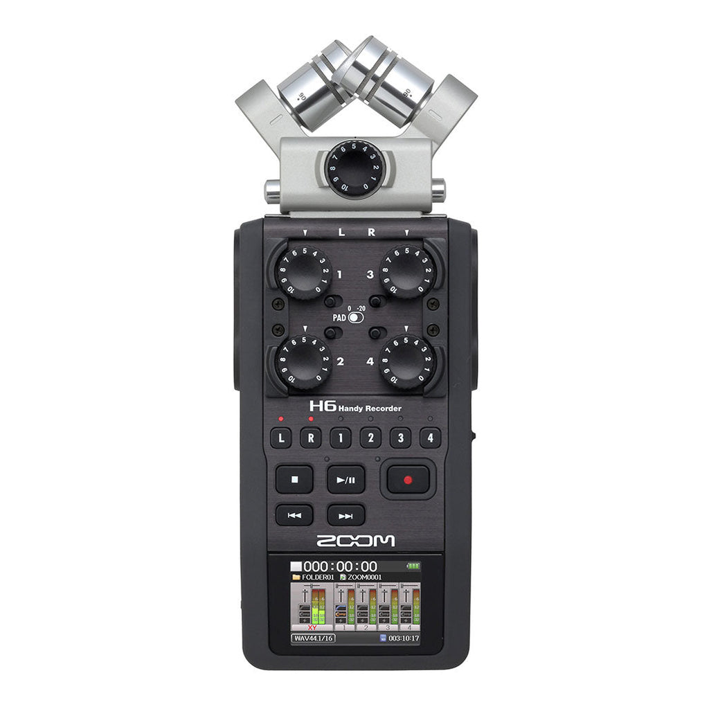 Zoom H6 Handy Audio Recorder with Interchangeable Microphone System