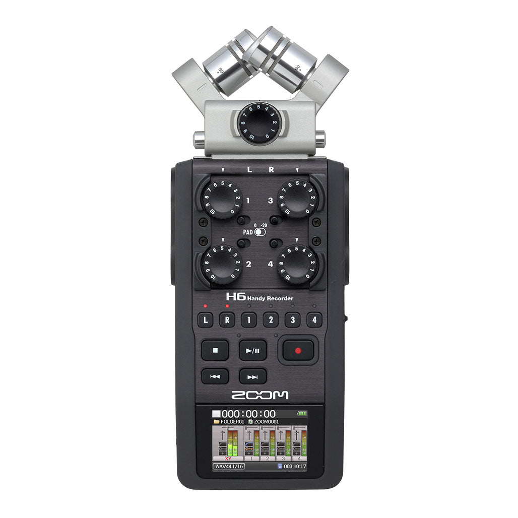 Zoom H6 Handy Audio Recorder with Interchangeable Microphone System