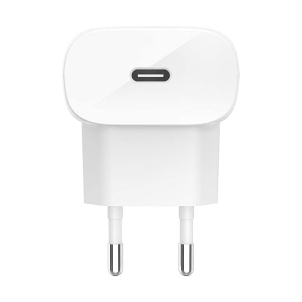 Belkin, WCA003VFWH USB-C Charger 20W Fast Charger for iPhone 13, 13 Pro, 13 Pro Max, 13 mini, 12, 12 Pro/Pro Max, 12 mini, iPad Air 2020, iPad 8th Gen
