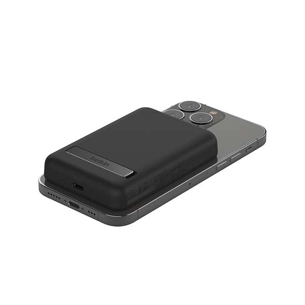 Belkin, BPD004btBK, BoostCharge Magnetic Wireless Power Bank 5000mAh + Stand