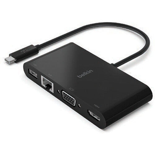 Belkin USB-C 4-in-1 Multimedia Adapter – Black