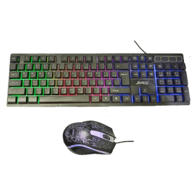 Jedel Keyboard Mouse Combo K590+ EN/AR Wired Gaming RGB