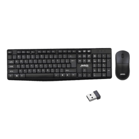 Jedel Keyboard Mouse Combo WS790 EN/AR Wireless Black