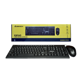 Jertech Keyboard Mouse Combo KM160 EN/AR Wired Black