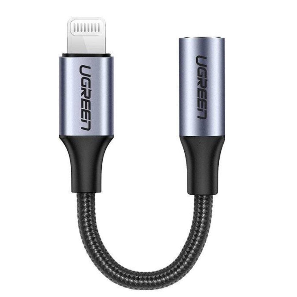 Ugreen 3.5mm Jack to Lightning Headphone Adapter – MFi Certified (10cm)