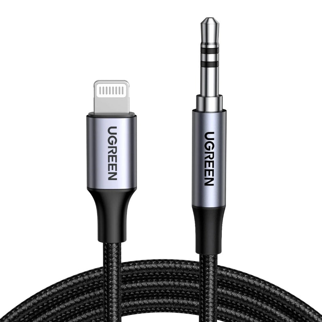 Ugreen 70509 Lightning To 3.5 Male Adaptor Cable Black 1M