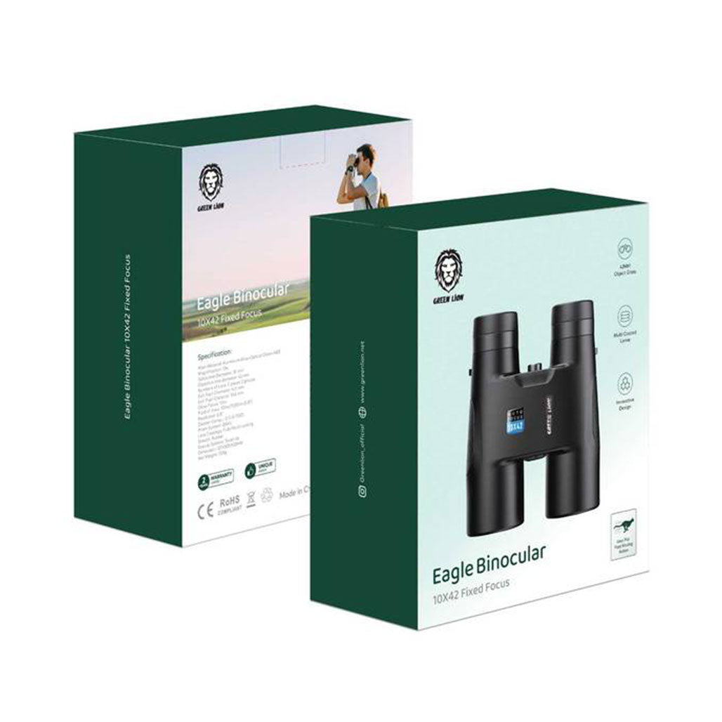 Green Lion Eagle Binocular 10×42 Fixed Focus