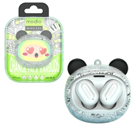 Modio Earbuds Q11 Wireless, Bluetooth For Kids White