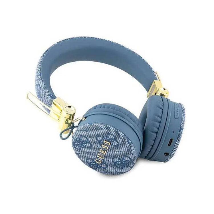 Guess Wireless Speaker with Handle 5W PU 4G Leather Script Logo - Brown