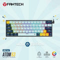 Fantech MIZU Edition MK893S - ATOM107S, Pro Wired Mechanical Keyboard with RGB Lighting Navy Blue