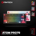 Fantech MK917 ATOM PRO79, 3 Modes: Bluetooth, Wirele  & Wired, Built-in Battery, Mechanical Gaming Keyboard (Blue Switch)