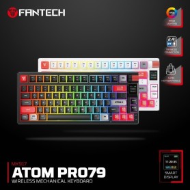 Fantech MK917 ATOM PRO79, 3 Modes: Bluetooth, Wirele  & Wired, Built-in Battery, Mechanical Gaming Keyboard (Blue Switch)