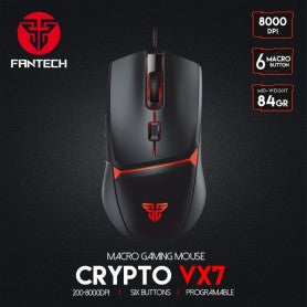 Fantech Mouse Vx7 Crypto Rgb Gaming (Black)