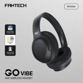 Fantech WH05A GO VIBE: Bluetooth, - Active Noise Cancelling (ANC) WIRELESS HEADSET