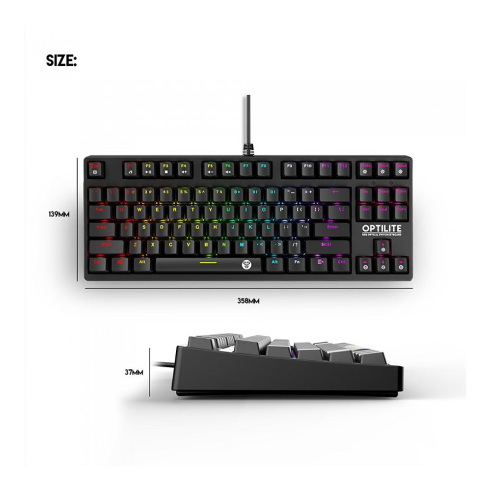 Fantech MK872RGB OPTILITE RGB Optical Switch Mechanical Keyboard | OPTILITE MK872