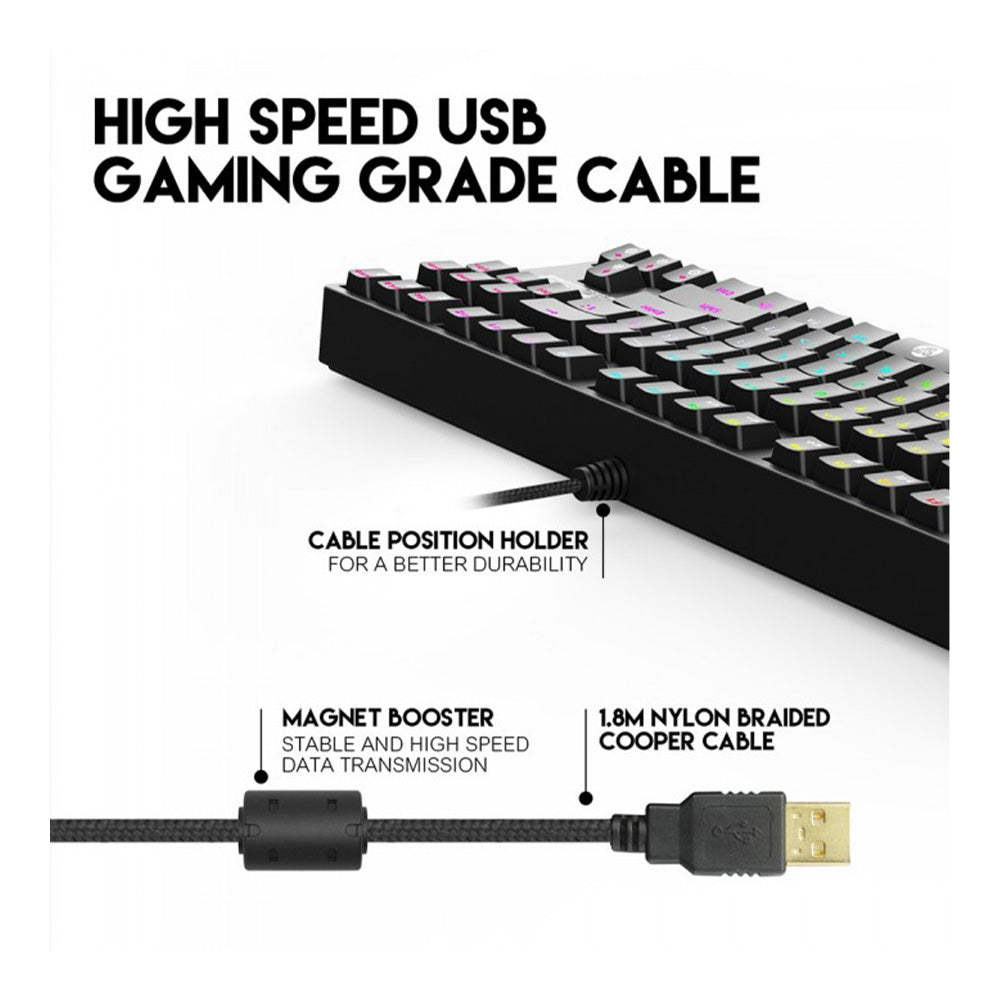 Fantech MK872RGB OPTILITE RGB Optical Switch Mechanical Keyboard | OPTILITE MK872