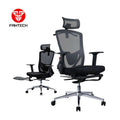 Fantech OC-A259s: Ultimate Comfort & Heavy-Duty Chair with Lumbar Support, Retractable Leg Rest, Metal Base, 2D Armres