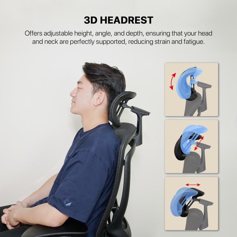 Fantech OC2 Next-Gen Ergonomic Chair – Built for Back Health & All-Day Comfort Blac