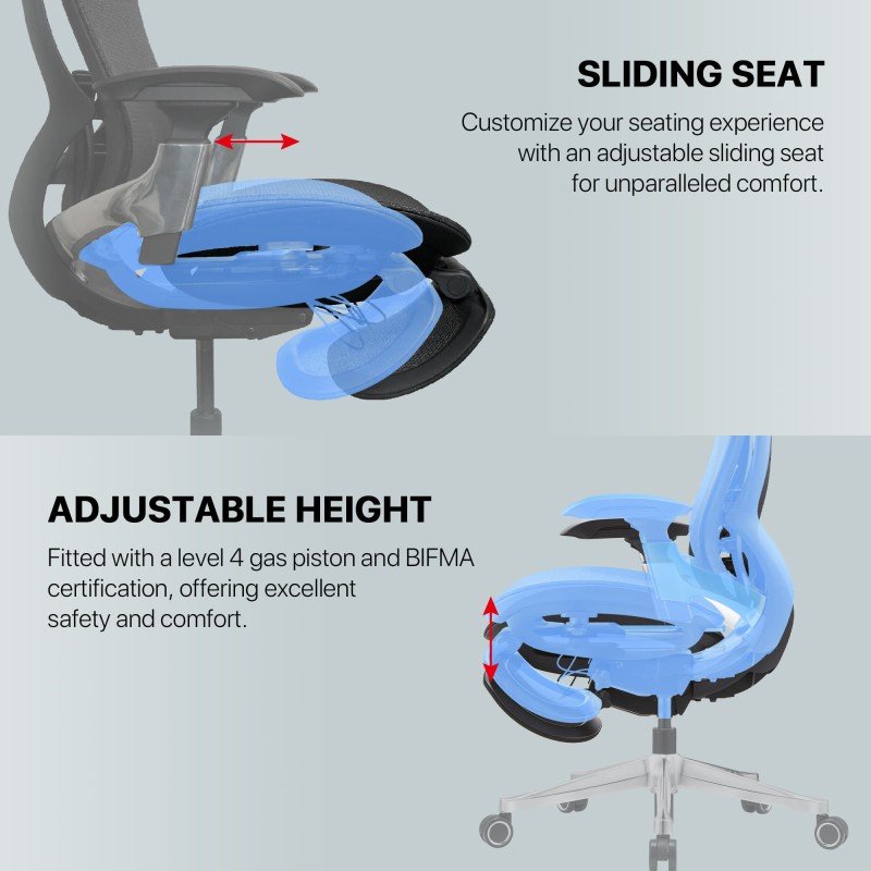 Fantech OC2 Next-Gen Ergonomic Chair – Built for Back Health & All-Day Comfort Blac