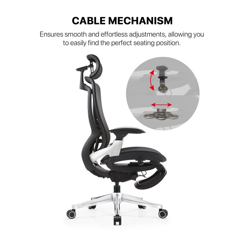 Fantech OC2 Next-Gen Ergonomic Chair – Built for Back Health & All-Day Comfort Blac