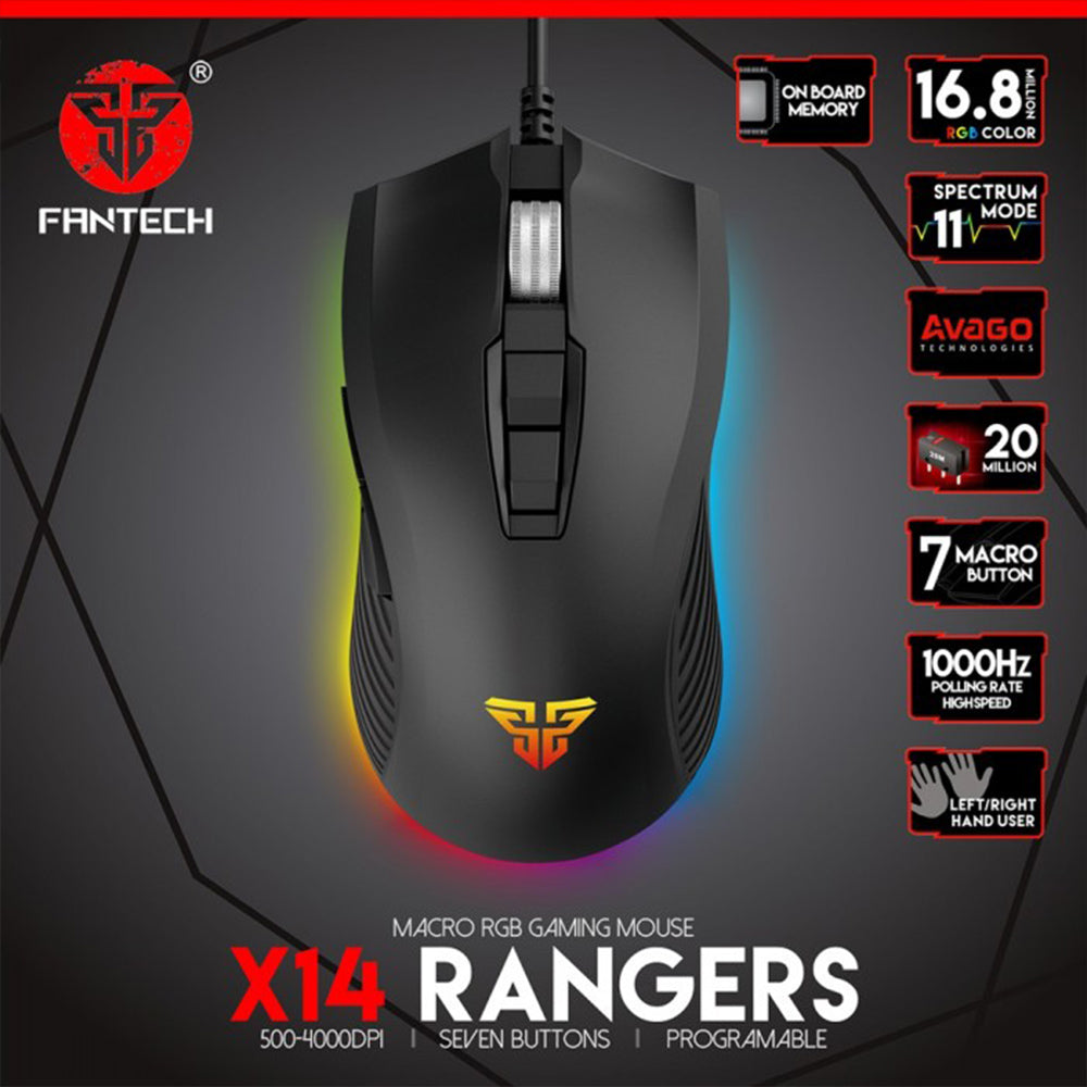 Fantech X14 RANGERS - RGB Gaming Mouse