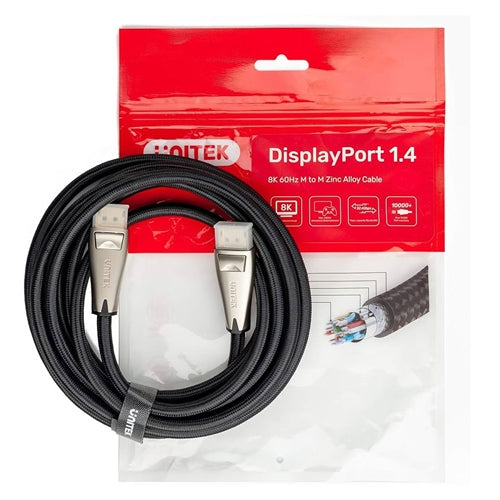 Unitek 8K Display Port Cable 60Hz 1.4 Zinc Alloy 2Meters C1608BNI