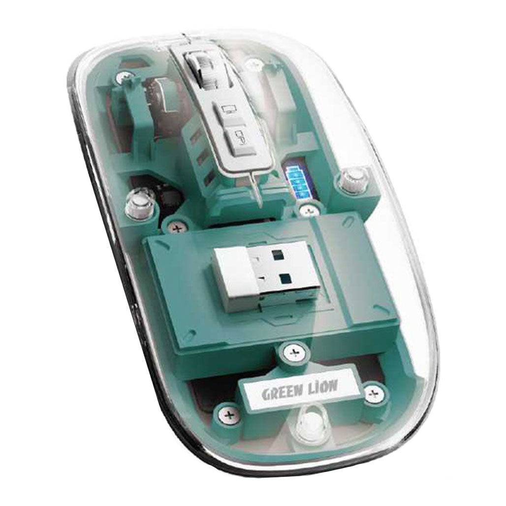 Green Lion Transparent Mouse