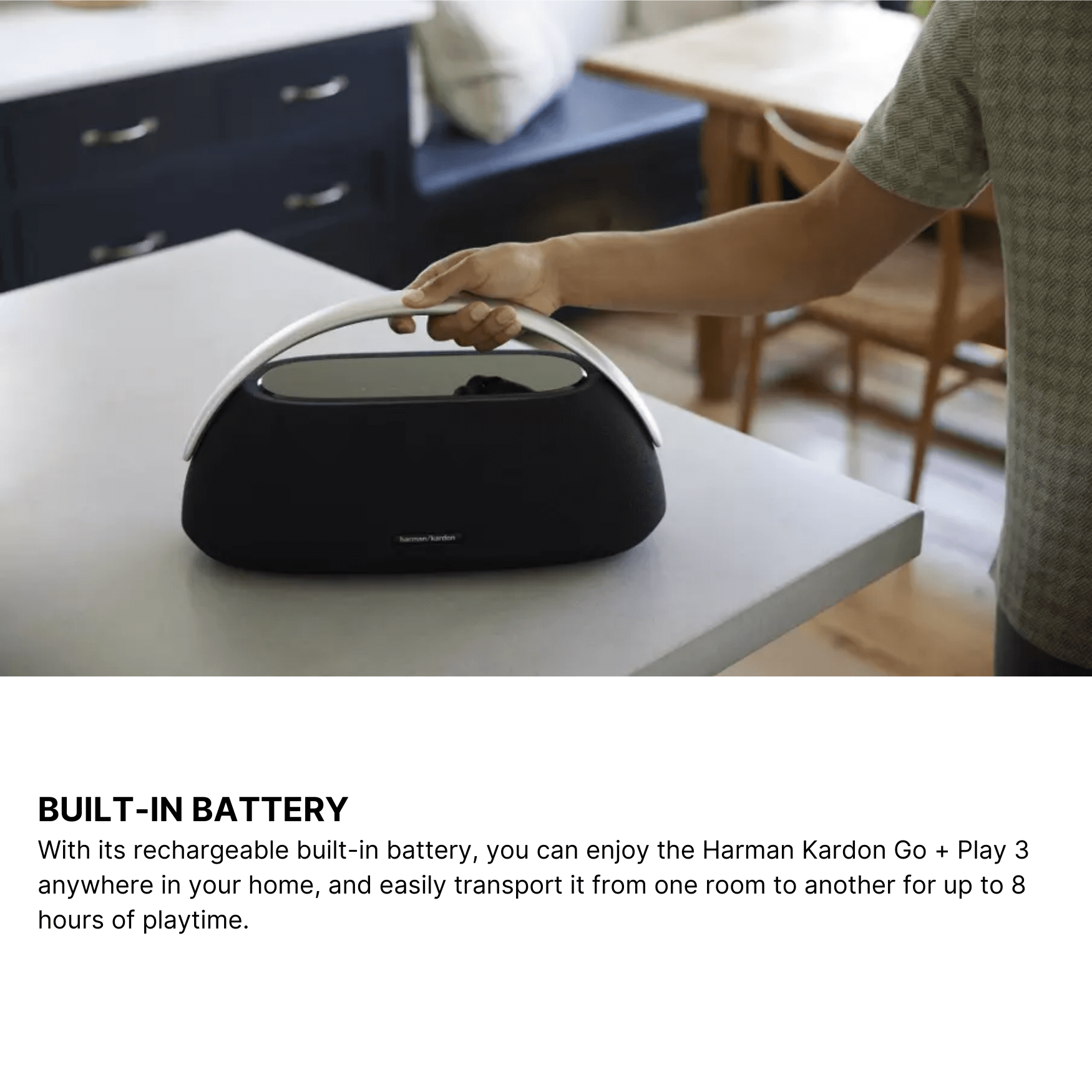 Harman Kardon Go+ Play 3 Wireless Bluetooth Speaker 3-way stereo sound