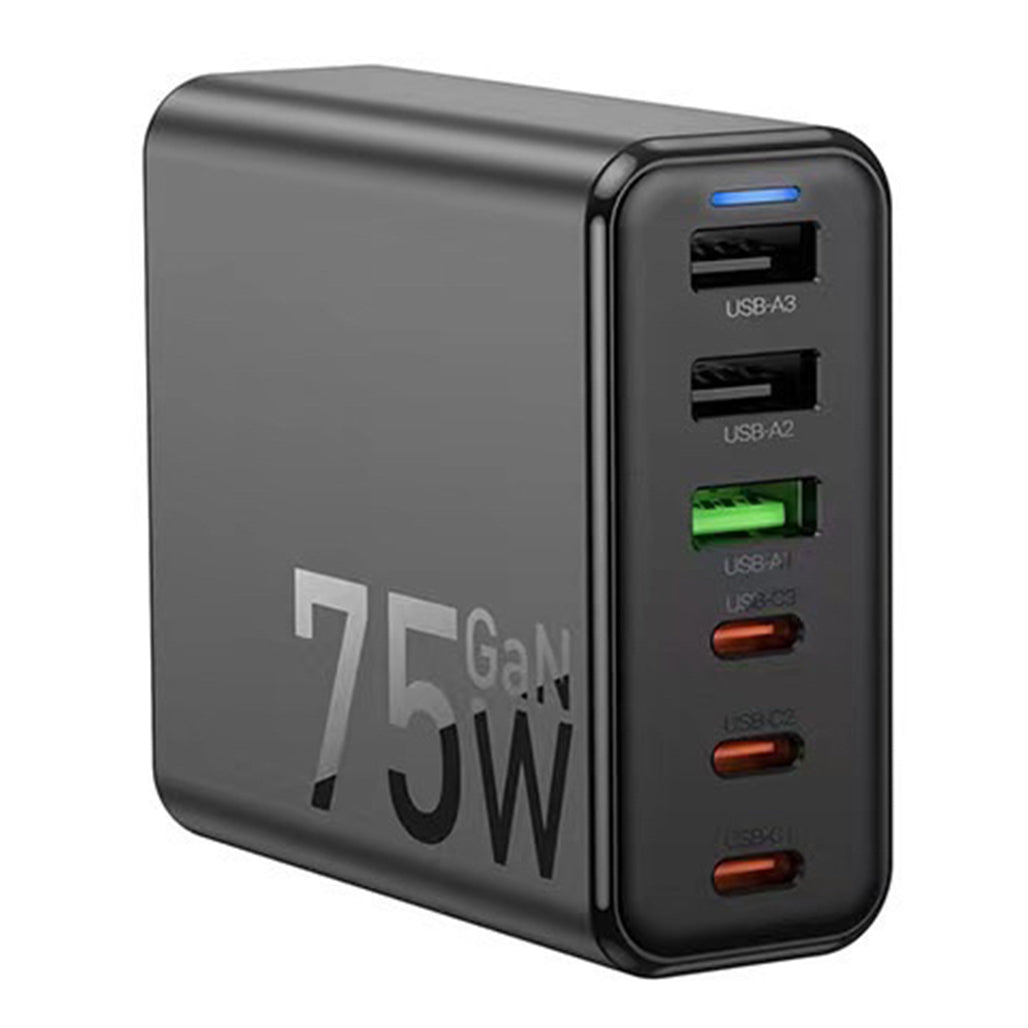 Hoco C133A High Power 75W Six-Port Charger with Cable