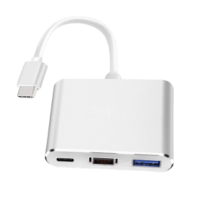 Board-x Adapter Converter Type-C to HDTV 3 in 1 HDTV+USB 3.0+ Type-c (PD)