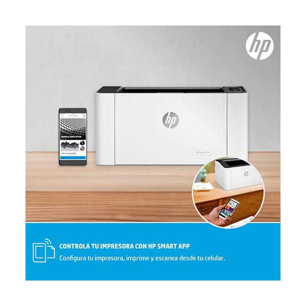 HP Printer Laserjet 107W Black Usb, Wifi 4ZB78A - W1107A