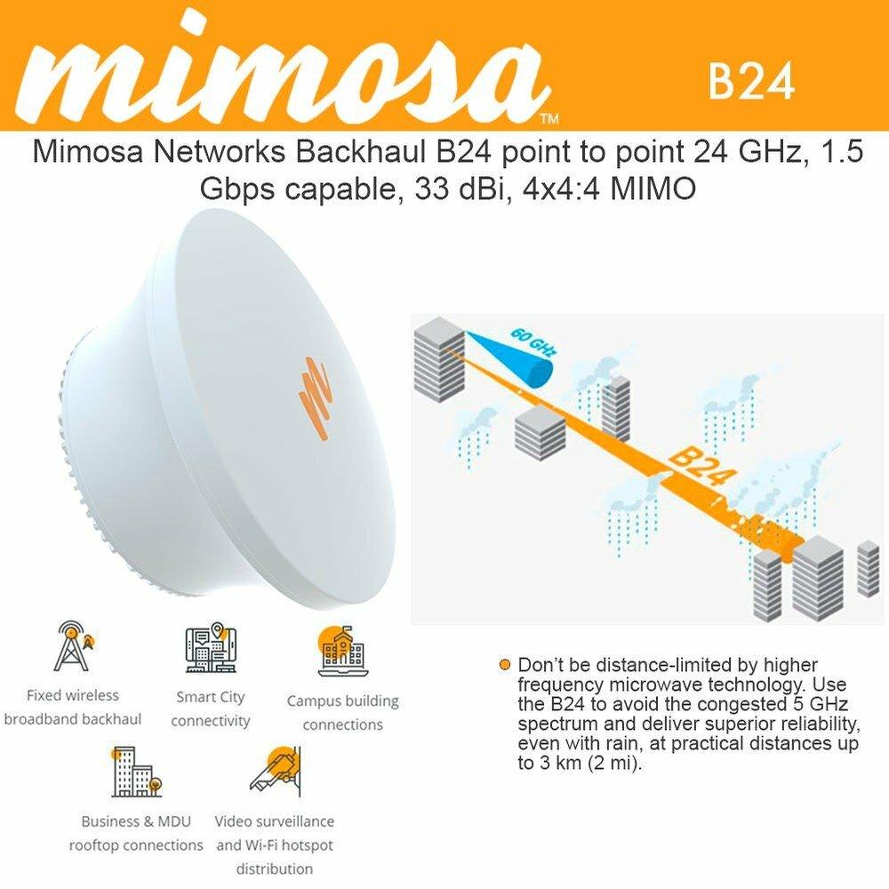 Mimosa Backhaul B24 point-to-point 24 GHz, Price in