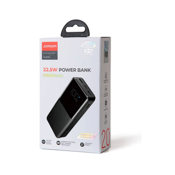 Joyroom, 10,000 mAh 22.5W Super Fast Charging Power Bank, PD 20W Large Power, Support Multiple Fast Charge Protocols, 3 Output Ports, JR-QP191
