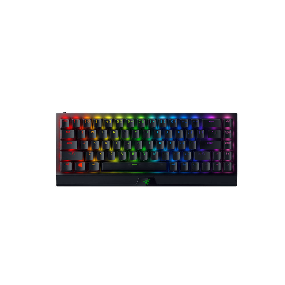 Razer-BlackWidow V3 Mini Hyperspeed Phantom Edition 65% Wireless Mechanical Yellow Linear Switch Gaming Keyboard - Black