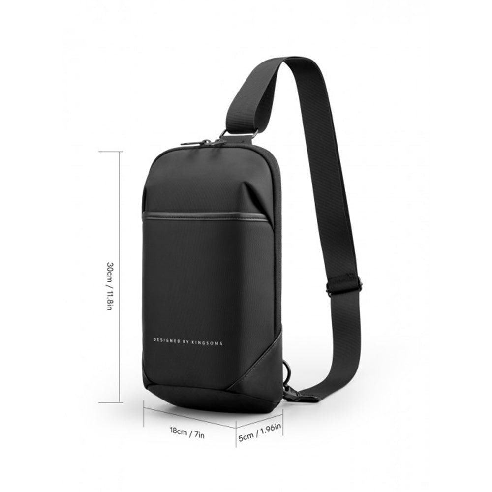 Kingsons Multifunctional Chest Bag KS3211W Dark Gray Water-resistant, shock-resistant, Slim Design
