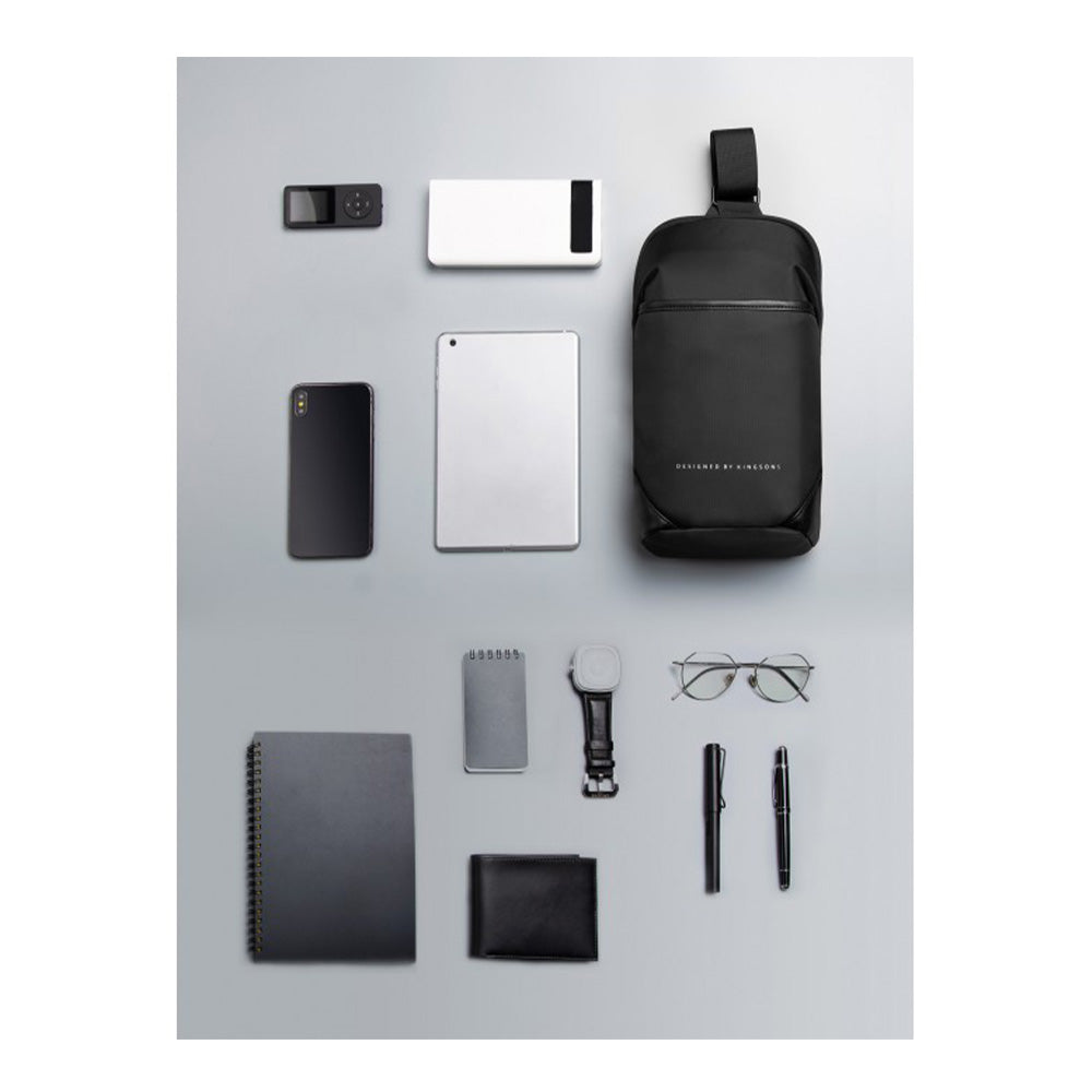 Kingsons Multifunctional Chest Bag KS3211W Dark Gray Water-resistant, shock-resistant, Slim Design