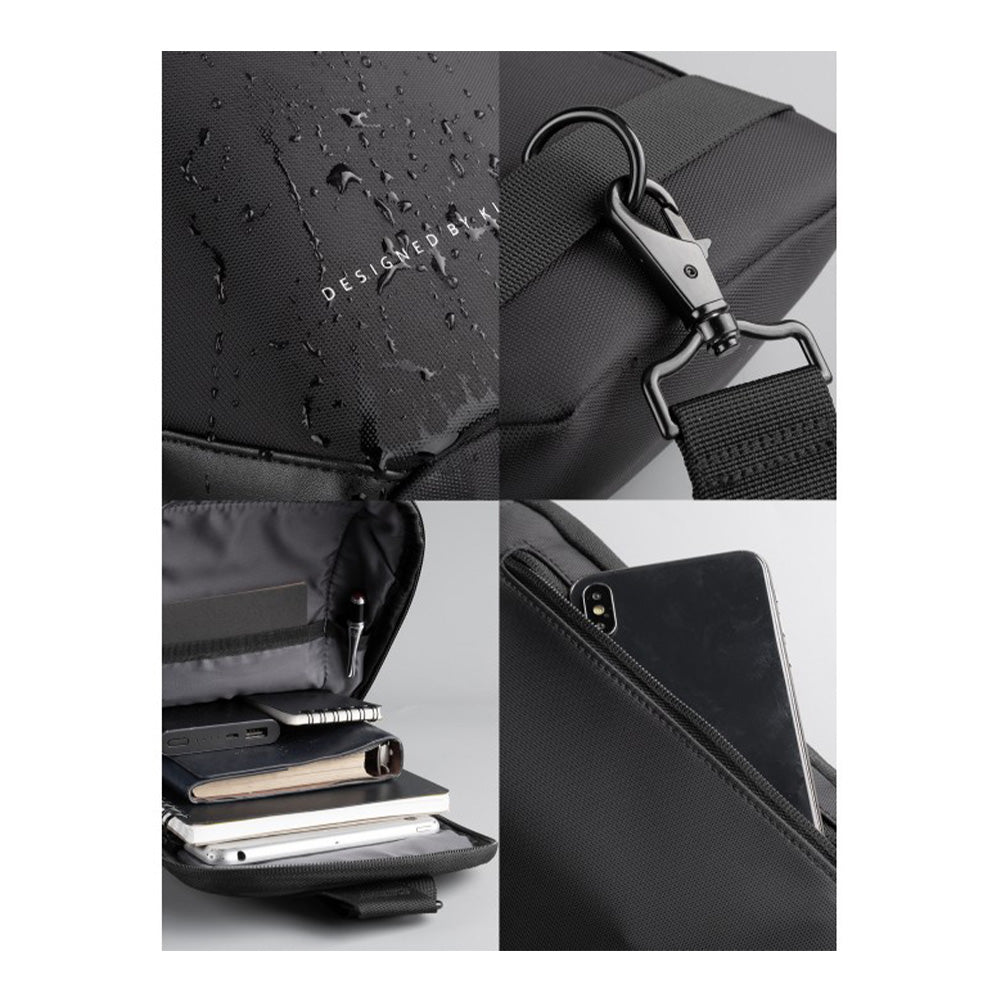 Kingsons Multifunctional Chest Bag KS3211W Dark Gray Water-resistant, shock-resistant, Slim Design