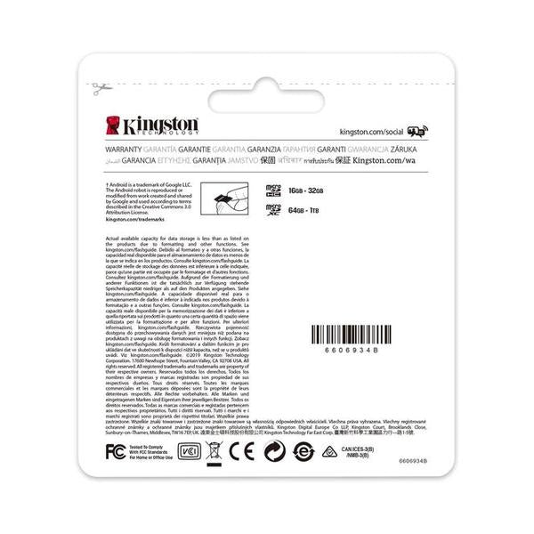 Kingston 512GB micSDXC Canvas Select Plus 100R A1 C10 Card + ADP, SDCS2/512GB, with 5 Years