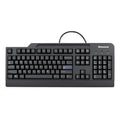 Lenovo AZERTY French USB PC Wired Keyboard KU-0225 - Black