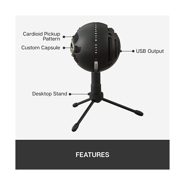 Logitech Snowball iCE Plug-and-Play USB Microphone - 988-000067