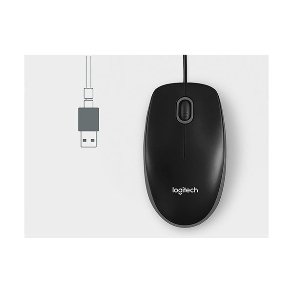 Logitech, M100 Corded Mouse - 910-005003