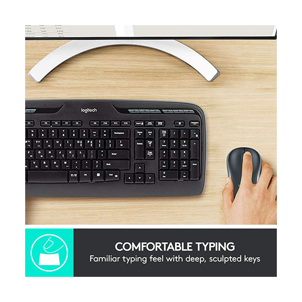 Logitech MK330 Wireless Keyboard and Mouse Combo - 920-003983