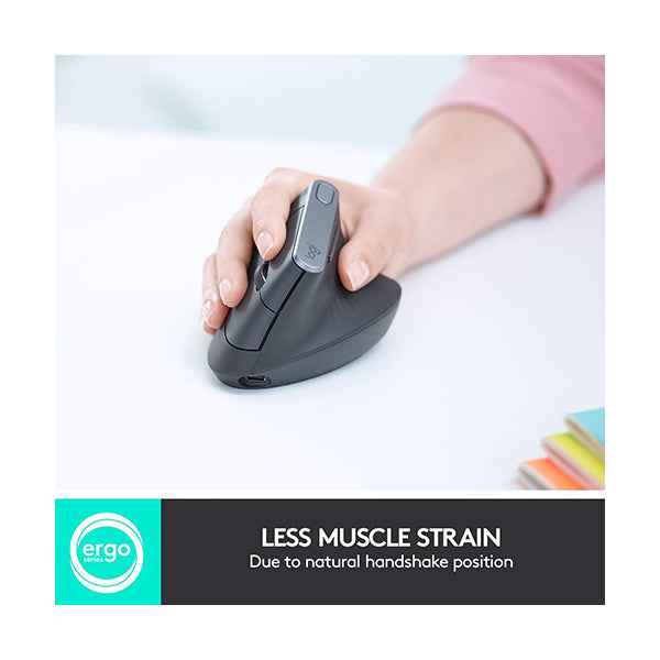 Logitech Wireless Mouse MX Vertical Advanced Ergonomic Mouse - 910-005447