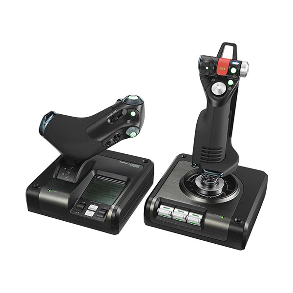 Logitech X52 Professional H.O.T.A.S. Part-Metal Throttle and Stick Simulation Controller - 945-000022