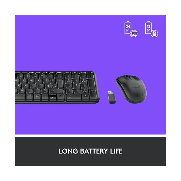 Logitech Wireless MK220, Keyboard & Mouse Combo - 920-003160