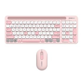 Micropack Km-238w Ifree Pro 2 Antibacterial Bluetooth Wireless Three Modes Wireless Combo Keyboard & Mouse ,White