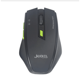 Jedel Mouse W400 2.4GHZ Wireless Gaming 2400 DPI 6 Buttons Black/Green