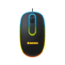Jertech Mouse M500 Wired 4800 DPI 3 Buttons RGB Black
