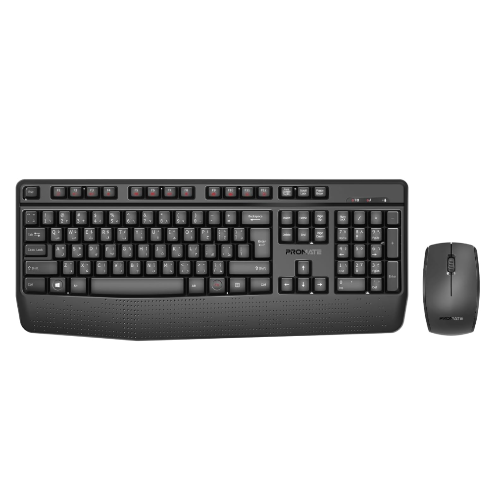 Promate Wireless Keyboard and Mouse Combo